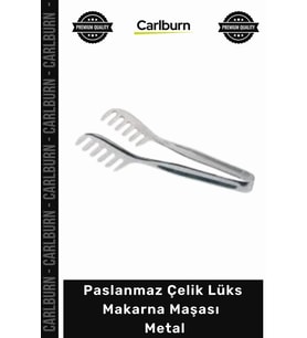 Özel Üretim Paslanmaz Şık Sunum Servis Aparatı Ergonomik Dayanıklı Lüks Makarna Maşası Metal
