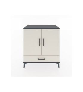 Hyperion Şifonyer 2 Raflı Tek Çekmeceli 2 Kapaklı 88x44x96 Antrasit-Aytaşı