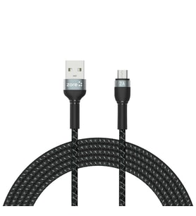 Zore Shira Serisi Micro USB Kablo 3m (Siyah)