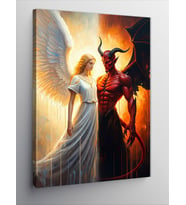 Kanvas Tablo Melek Ve Şeytan