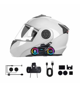 Motosiklet İntercom Üniversal Tüm Kasklara Uygun V6.0 RGB Bluetooth Seti Kask Kulaklık