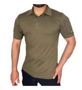 Wolftrap Polo Yaka 2 Cepli Kısa Kollu Taktik T-Shirt Haki