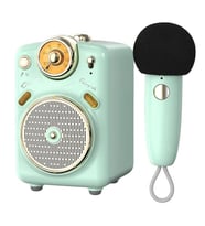 Divoom Fairy-OK Karaoke Mikrofonlu FM Radyolu Taşınabilir Yeşil Bluetooth Hoparlör