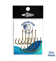 Olta İğnesi - Telescopic Star - Bronz - No: 5/0 (10'lu Paket)