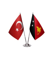 Papua Yeni Gine İkili Masa Bayrağı