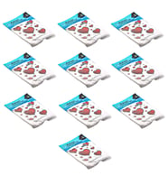 Arma Baskılı Mini Blok Poşet Torba - No : 1 - 22x35 Cm. - Beyaz - 100 Adetlik 10 Paket