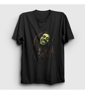 Presmono Unisex Siyah Bob Marley T-Shirt 264650tt