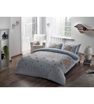 Taç Ranforce Tek Kişilik Nevresim Takımı LOIRE MINT (Latte)