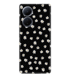 Vivo V29 Lite Kılıf Resimli Desenli Silikon Platinium Series Papatyalar 1866