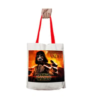 Kırmızı Kulplu Star Wars Darth Wader Yıkanabilir Omuz Çanta