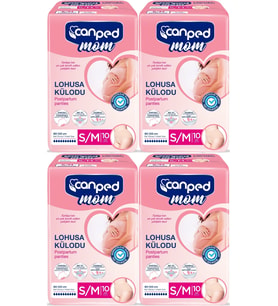 Canped Mom Lohusa Külodu - Külot Bez S - Small - Küçük / M - Medium - Orta 40 Adet (4PK*10)