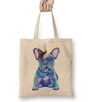 French Bulldog Puppy With A Butterfly Bez Çanta Uzun Saplı