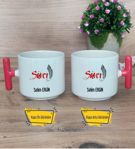 Savcı Kupa Bardak T Kırmızı Kulplu Savcılar Günü Hediyesi
