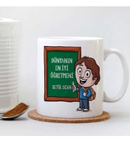Öğretmenlere Özel Kupa Bardak - Model 1 (Beyaz)