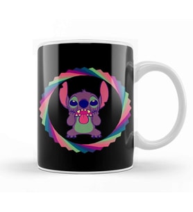 Stitch Retro Kupa Bardak Porselen