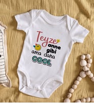 BK Kids Teyze Anne Gibi Tasarımlı Bebek Body Zıbın - Model 1