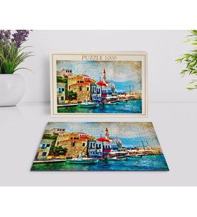 BK Home Yağlıboya Tasarımlı 1000 Parça Profesyonel Puzzle-9
