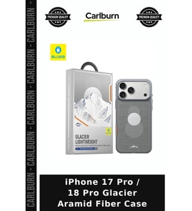 iPhone 17 Pro / 18 Pro Glacier Aramid Fiber Case Manyetik Koruma Telefon Aksesuarı Şık Aksesuar