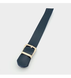 Angel Çanta Aksesuar Tek Kat 18 Cm Suni Deri Lacivert Kapak Light Gold Metal