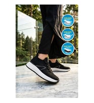 Walkway 2058 G Siyah Anorak Kadın Günlük Ayakkabı