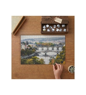 Prag - Köprü - Nostaljik Manzara Tasarımı 240 parça Ahşap Puzzle Ahşap Kutuda MP01725