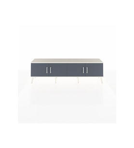 Arges TV Ünitesi 2 Raflı 4 Kapaklı 176x30x51 Aytaşı-Antrasit/Çam