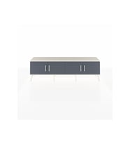 Arges TV Ünitesi 2 Raflı 4 Kapaklı 176x30x51 Aytaşı-Antrasit/Çam