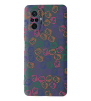 Xiaomi Redmi Note 10 Pro Uyumlu Lansman Kılıf Hello Kitty Tasarımlı İçi Kadife Kapak-Petrol Mavisi (Şeffaf)