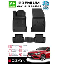 S-Dizayn Mercedes A Serisi W176 3D Pro Havuzlu Paspas 2013-2018 A+ Kalite