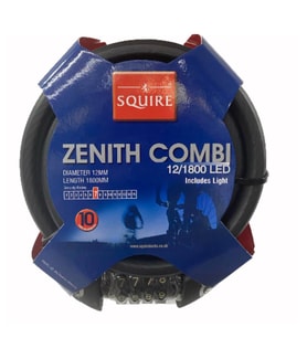 SQUIRE Zenith Combi Şifreli Kilit 12x1800mm Led Işıklı (Siyah)