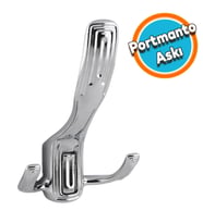 Metal Vestiyer Duvar Dolap Elbise Askısı Krom Mobilya Kapı Askılığı Portmanto Askı  Aparatı Askı