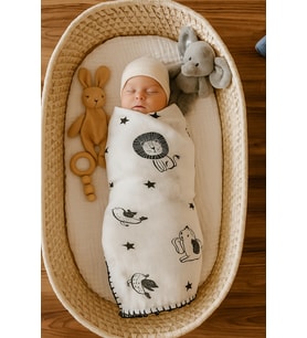 120x 120 Bebek kundak, bebek kundağı battaniyesi, % 100 pamuk, muslin, hedi