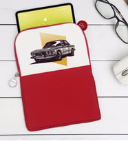 BK Gift Klasik Araç Tasarımlı Taşınabilir Koruyucu Tablet Kılıfı & Organizer Çanta - Kırmızı-1
