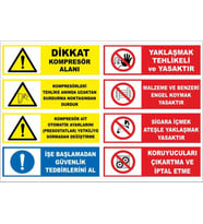 Dşşkkan Kopresör Alanı 21x28 Arkası Sticker