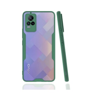 Vivo V21e Kılıf Platin Silikon - Yeşil