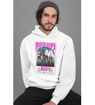 Kiss Rock Gods Metal Baskılı Unisex Oversize Müzik Grubu Hoodie