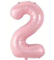 Beysüs Pembe 2 Rakam Folyo Balon 80 cm