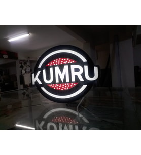 Kumru Yazılı Tabela 3D Led Neon Etkili Işıklı Tabela 30X45 CM Tek Taraflı