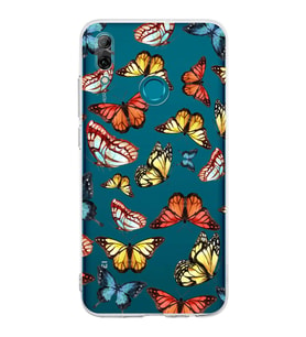PrintiFy Huawei P Smart 2019 ile Uyumlu Water Color 2  Kamera Korumalı Şeffaf  Kılıf