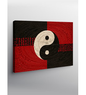 Kanvas Tablo Yin Ve Yang Dengesi