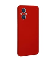 Oppo Reno 7 Lite Kılıf Nano İçi Kadife Silikon - Kırmızı