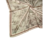 Ebruli Kristal Bulut Desenli Eşarp 90x90 cm (Bej)
