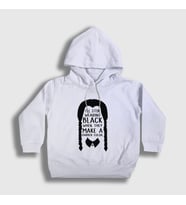 Presmono Unisex Çocuk Beyaz Darker Wednesday Addams Family Addams Ailesi Kapüşonlu Sweatshirt 365208tt (Beyaz)