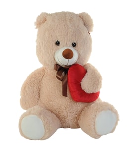 Peluş Kalpli Ayı
