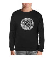 Viking - Logo Zincir Siyah Çocuk Sweatshirt