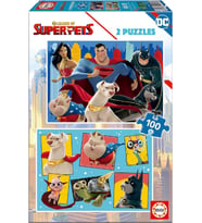 Educa 2x100 Disney Süper Evcil Hayvanları Puzzle - Kız ve Erkek Çocuk - 6-8 Yaş