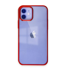 Apple İphone 12 Kılıf Element Silikon - Kırmızı