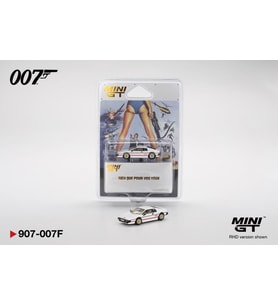 Mini GT 907 BL Lotus Esprit Turbo White "Sadece Gözleriniz İçin" 1/64 Model Araba (Beyaz)