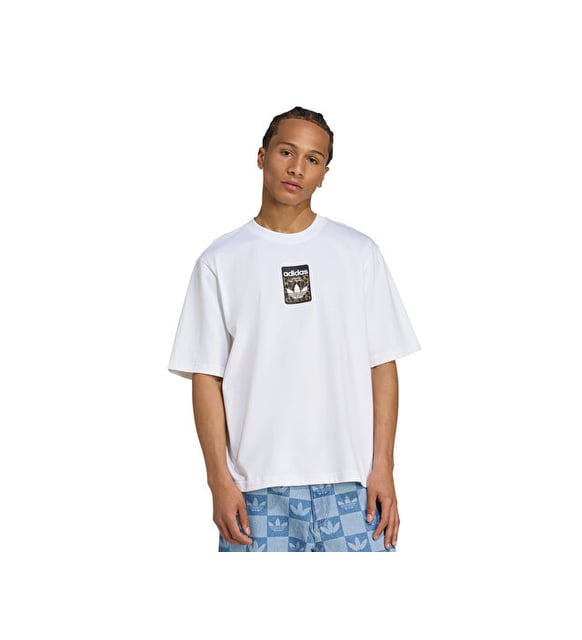 adidas Graphic Os Ss T Erkek Günlük Tişört JV7570 Beyaz