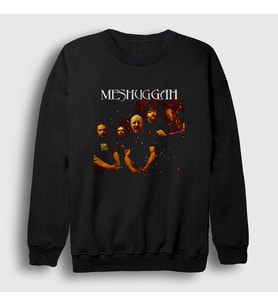Presmono Unisex Siyah Band Meshuggah Sweatshirt 163943tt